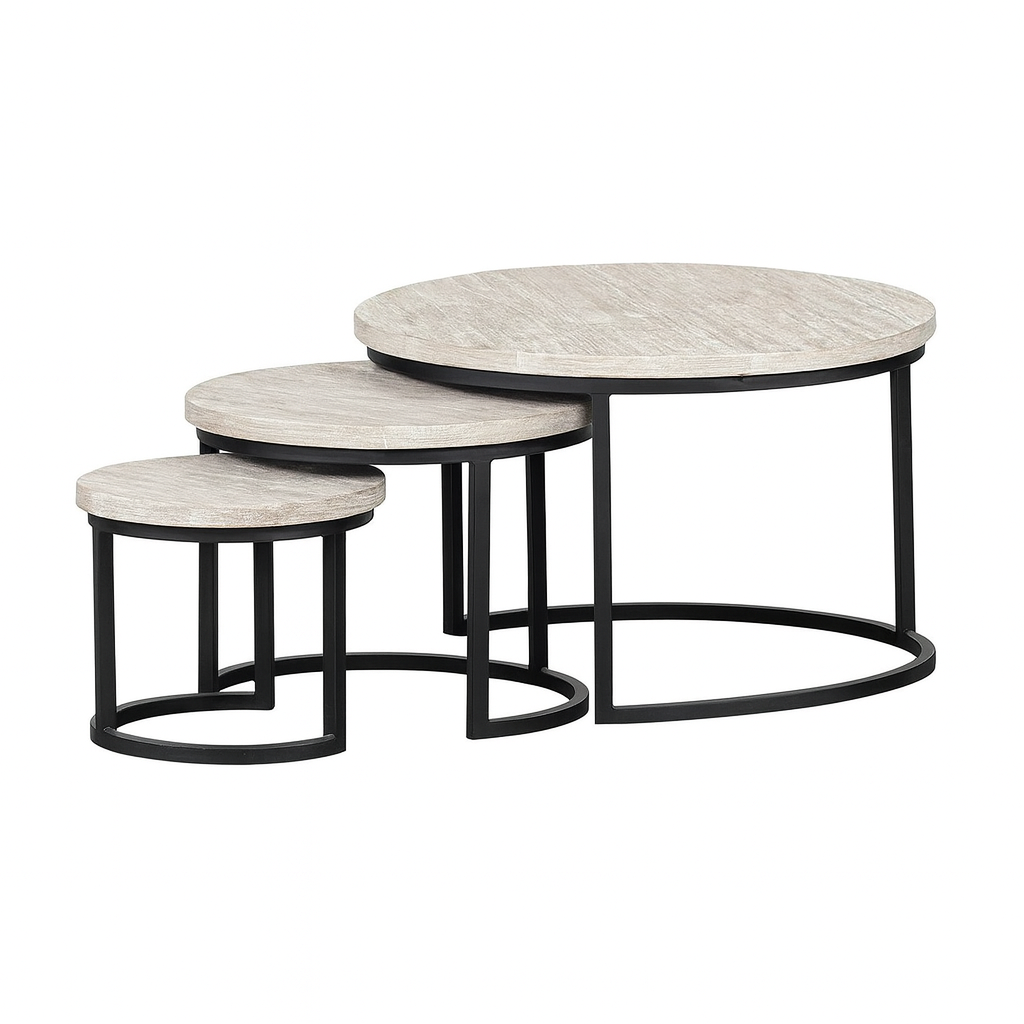 Salontafels Hebe XL -set van 3-